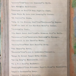 A 14 year old girl's playlist from 1928