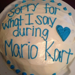 sorry for what i say during mariokart