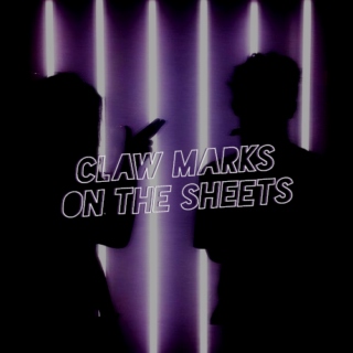 claw marks on the sheets