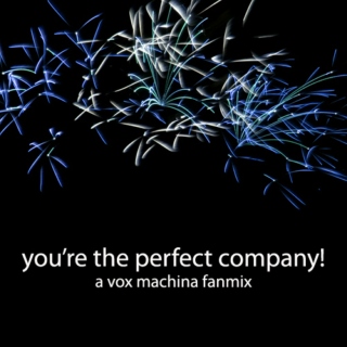 you're the perfect company!