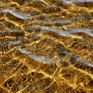 all gold, flowing