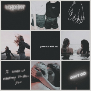 elise + zoe / i wanna live with you even when we're ghosts.