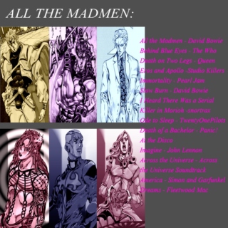 All The Madmen// A Jojo's Bizarre Adventure Villains Fanmix