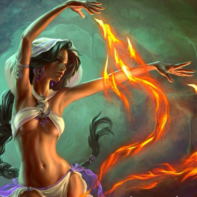 dancing with flames