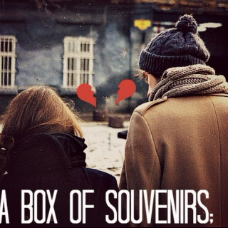 a box of souvenirs;