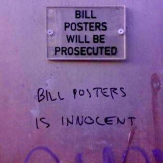 Bill Posters Is Innocent