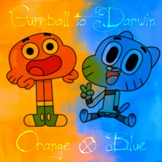 Gumball to Darwin - Orange & Blue