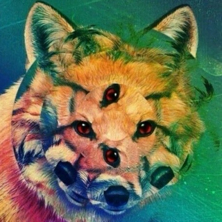 psychedelic fox ^ . ^