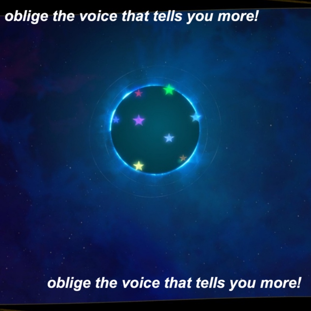 oblige the voice that tells you more!