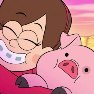 a girl and her pig