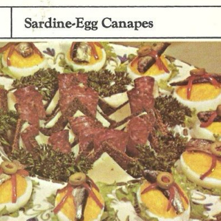 Sardine-Egg Canapés