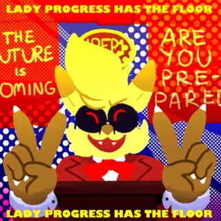 Lady Progress Has The Floor