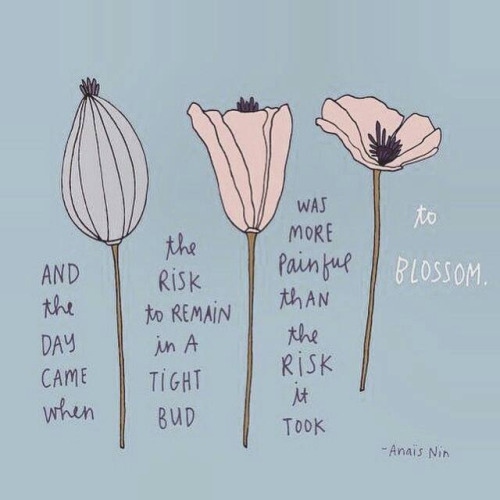 aching to bloom