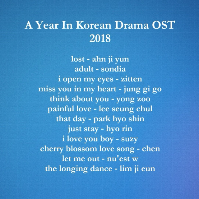 A Year In Korean Drama OST - 2018