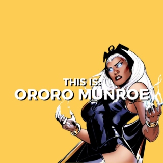 This is: Ororo Munroe