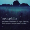 nyctophilia. 