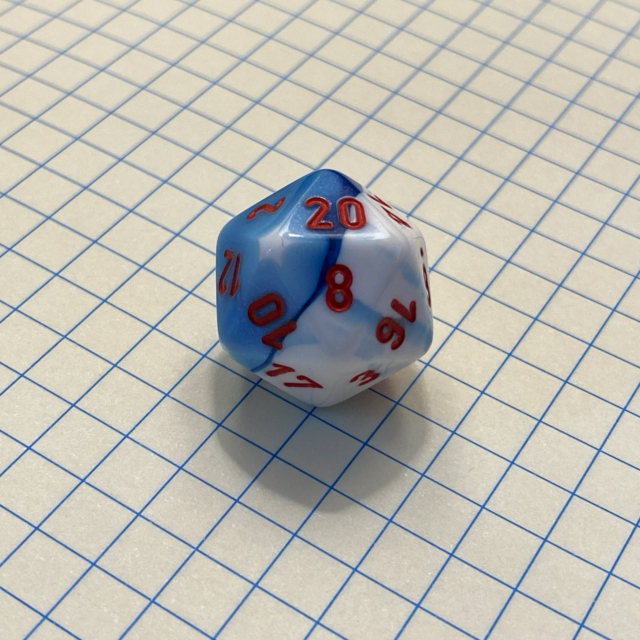 Ode to my d20 (the good one that rolls high)